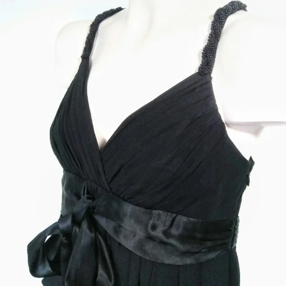 𝅺BCBG MAXAZRIA Silk Babydoll Cocktail Mini Whimsigoth Y2k 90s Bubble Fairycore